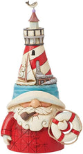 Enesco Jim Shore Heartwood Creek Coastal Gnome with Lighthouse Hat Figurine, 7 Inch, Multicolor
