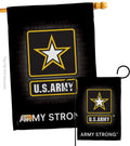 U.S. Army Burlap Garden Flag - Pack Armed Forces Rangers United State American Military Veteran Retire Official Support Our Troops - House Banner Small Yard Gift Double-Sided Imported 13 X 18.5