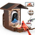 PeckCam Bird Feeder with Camera Solar Powered, AI Identify & Auto Capture, 2K HD Live Video Smart Bird Feeder Camera Instant Notifications in Backyard, Gift for Bird Lovers