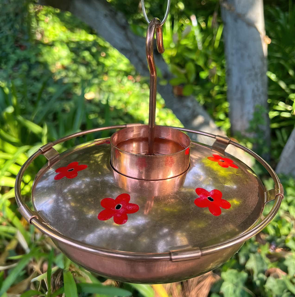 Pure Copper Hummingbird Feeder