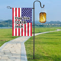 Garden Flag Stand for Outdoor,Heavy Duty Garden Flag Holder for 28x40 Flags, 62 Inches Gaden Flag Pole with Shepherd Hooks for Patio and Yard Decorations