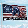 FLAGWIX American 250 Years Anniversary Flag - Polyester Double-sided Yard Flags For Outside Grommet Flag, 3x5 ft - 4th of July Decorations for Home Yard Garden Decor Banner, Gifts For Men Women